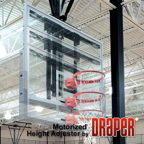 8 ft. - 10 ft. Height Adjuster - Electric - With Key Switch - Rectangular -Custom Bracket