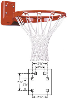 FT187R Rear Mount Flex Basketball Goal