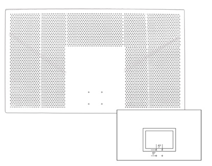 image of FT267 Perforated Aluminum Backboard