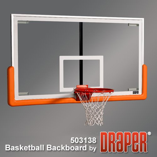 DGW-E Electric Wall Mounted Side-Folding Basketball Backstop
