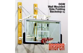 image of DGW Side Folding Wall Mounted Backstop