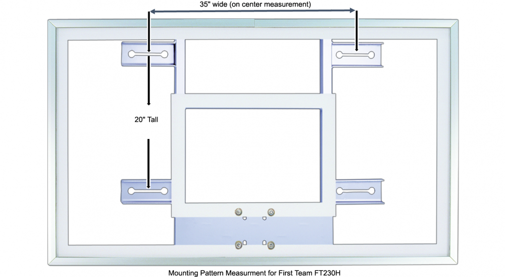 FT230H Gymnasium Glass Basketball Backboard
