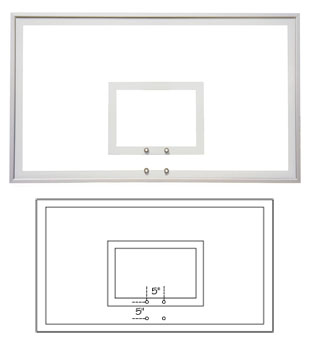 FT232 Glass Basketball Backboard