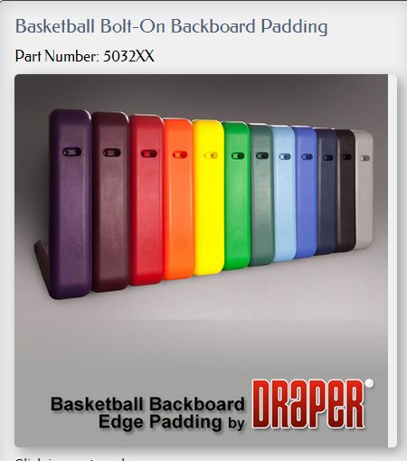 DGW-E Electric Wall Mounted Side-Folding Basketball Backstop