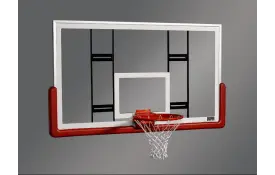 image of Rectangular Glass 72in x 42in Conversion Basketball Backboard