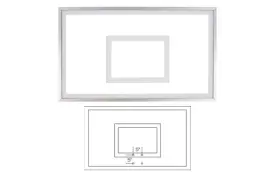 image of FT220 36in x 60in Acrylic Backboard
